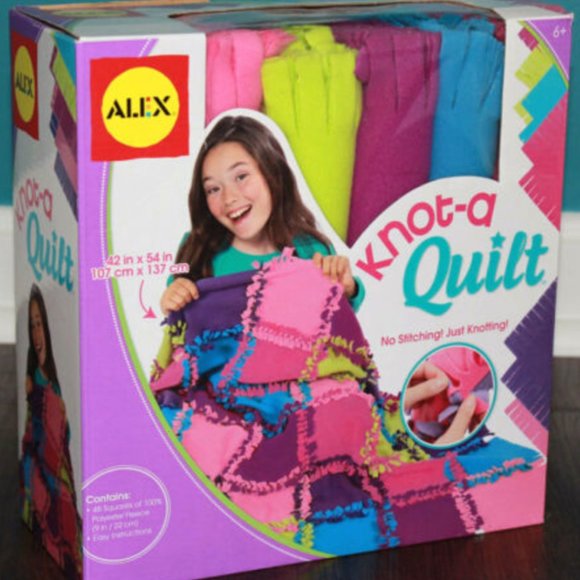 ALEX Toys Craft Knot A Quilt Kit No Stitching No Sewing Knotting - Picture 1 of 4